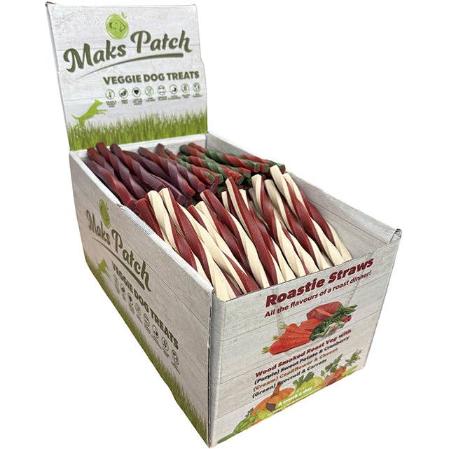 Maks'Patch Roastie Straws: Veggie Dog Treats