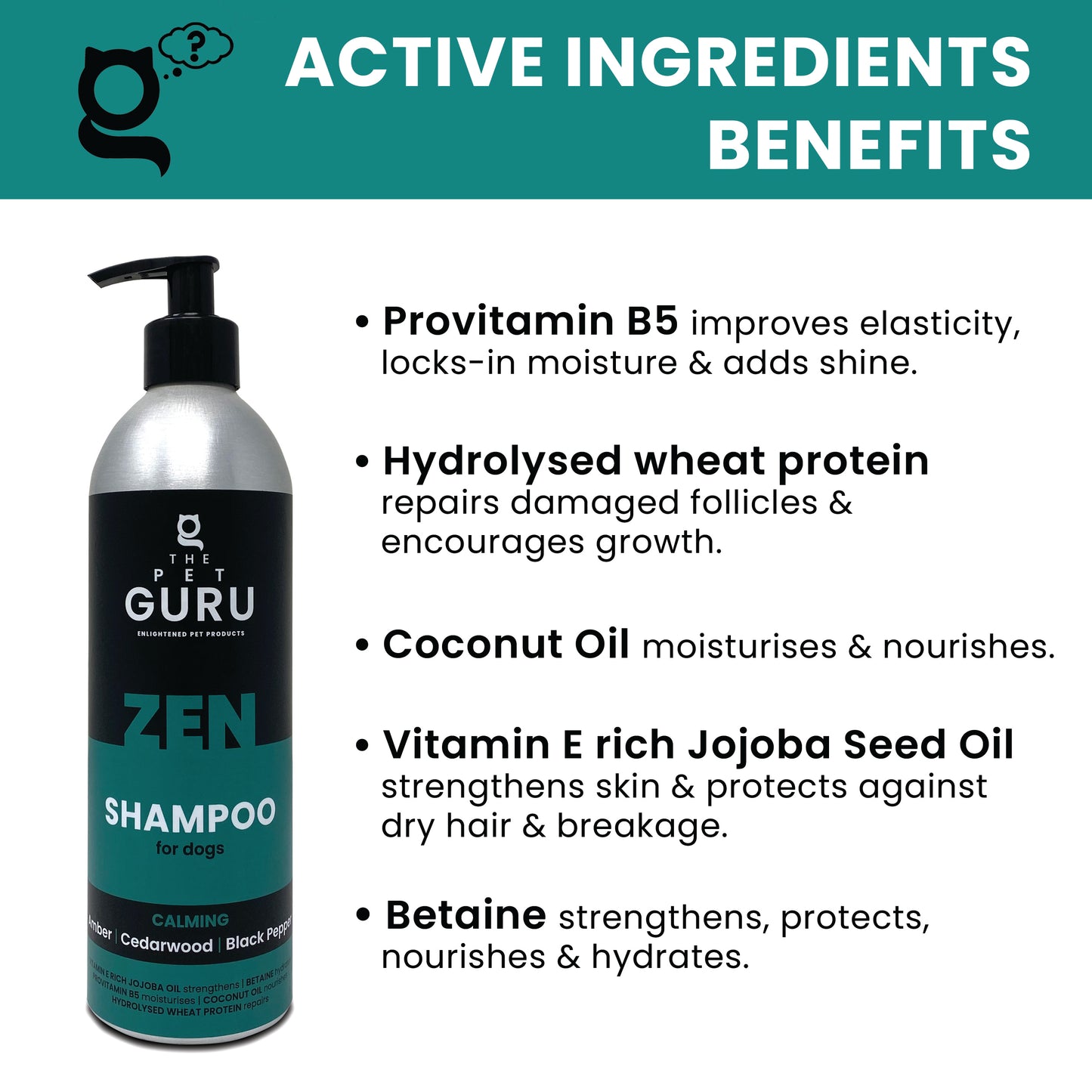 ZEN calming shampoo - amber cedarwood black pepper, 500ml