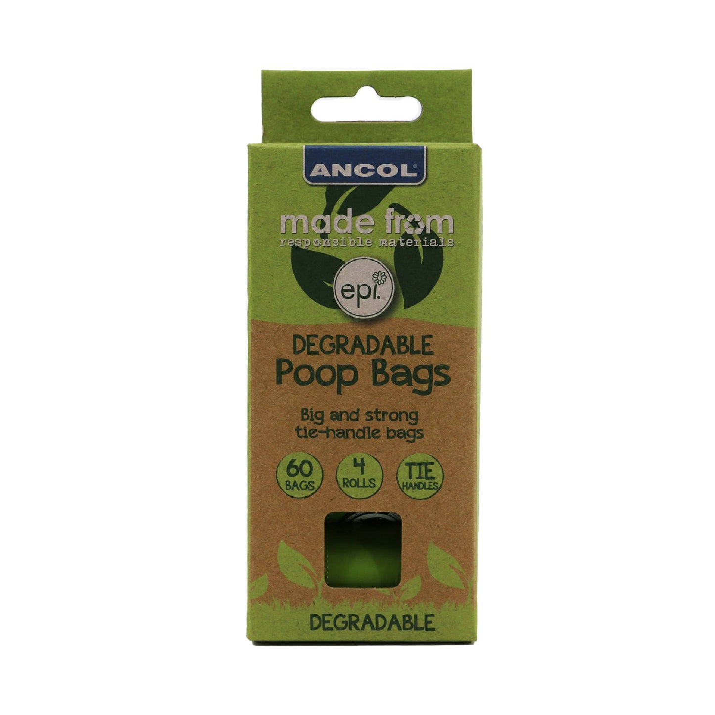 Refill Degradable Poop Bag Rolls 4x15 Bags