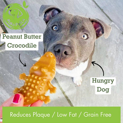Maks Patch Peanut Butter Crocodile - Vegan Dog Treat