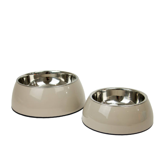 Hungry Paws Oatmeal Double Walled Bowl: 2 Sizes