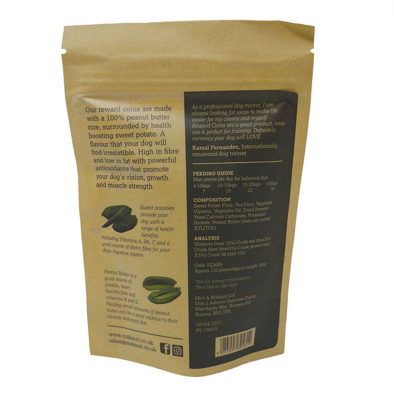 Maks Patch Peanut Butter Reward Coins , 100g
