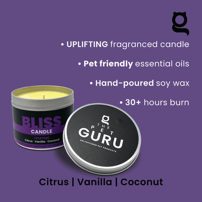 BLISS uplifting candle - citrus vanilla coconut, 190gm