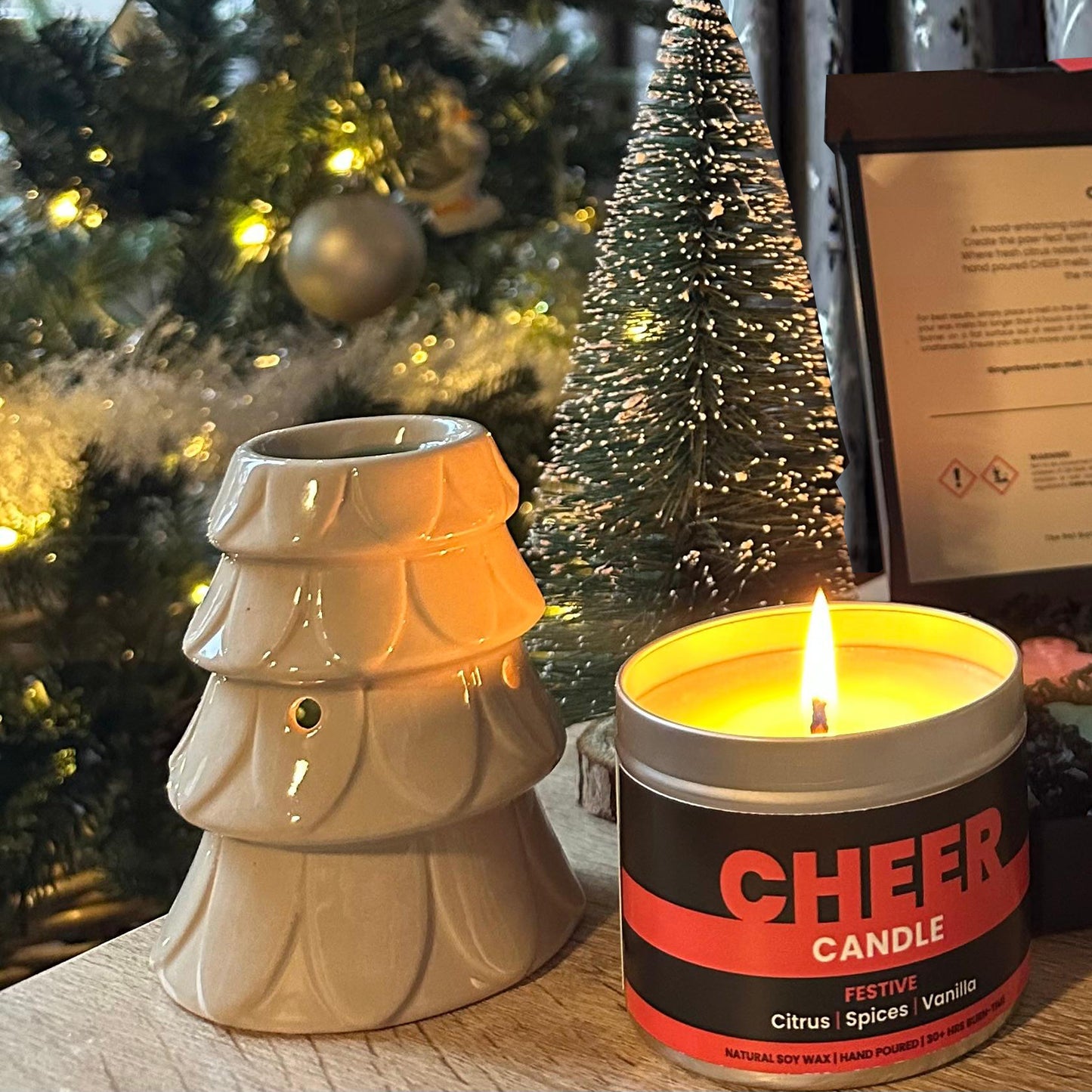 CHEER festive candle - citrus spices vanilla, 190gm