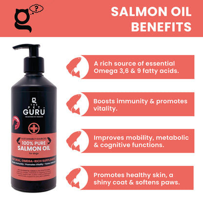 NEW! Pure Scottish Salmon Oil for Dogs, 500ml