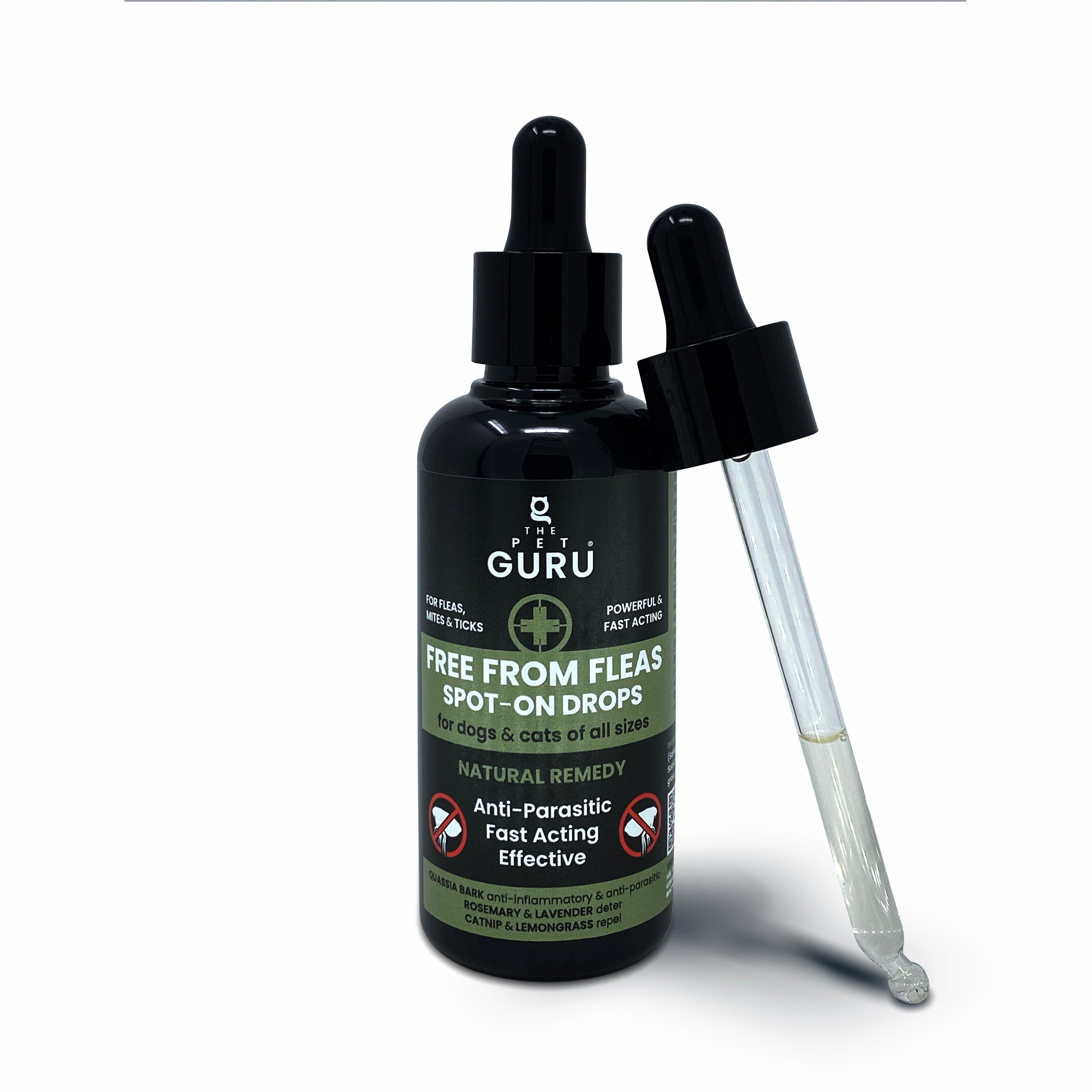 the pet guru free from fleas spot on natural flea treatment for dogs