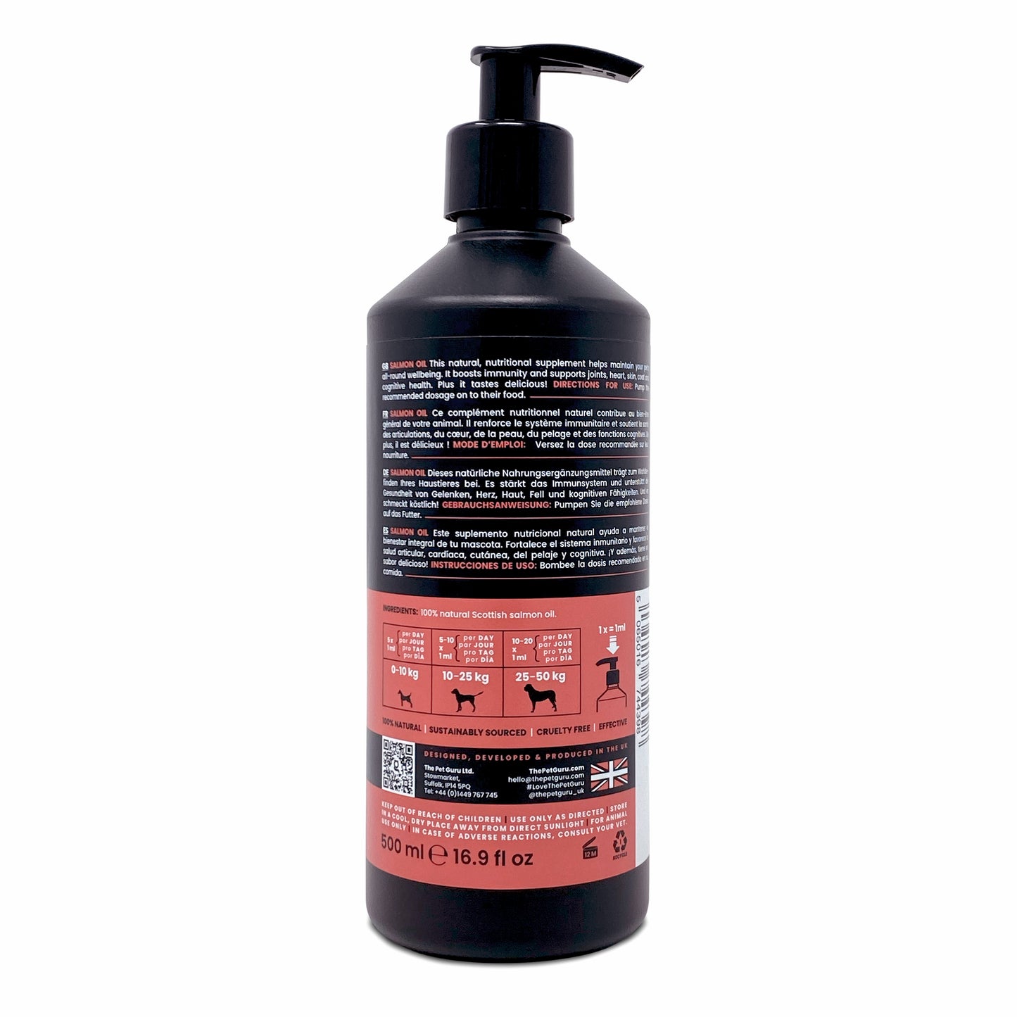 NEW! Pure Scottish Salmon Oil for Dogs, 500ml