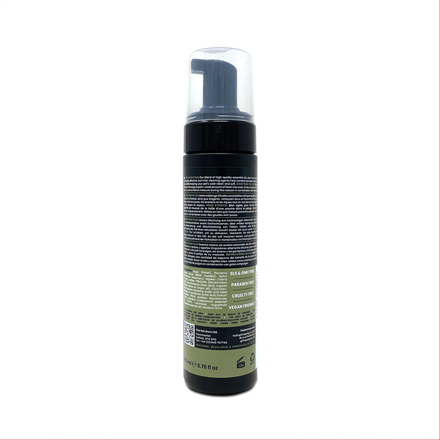 Free From Fleas dry shampoo for Cats, 200ml