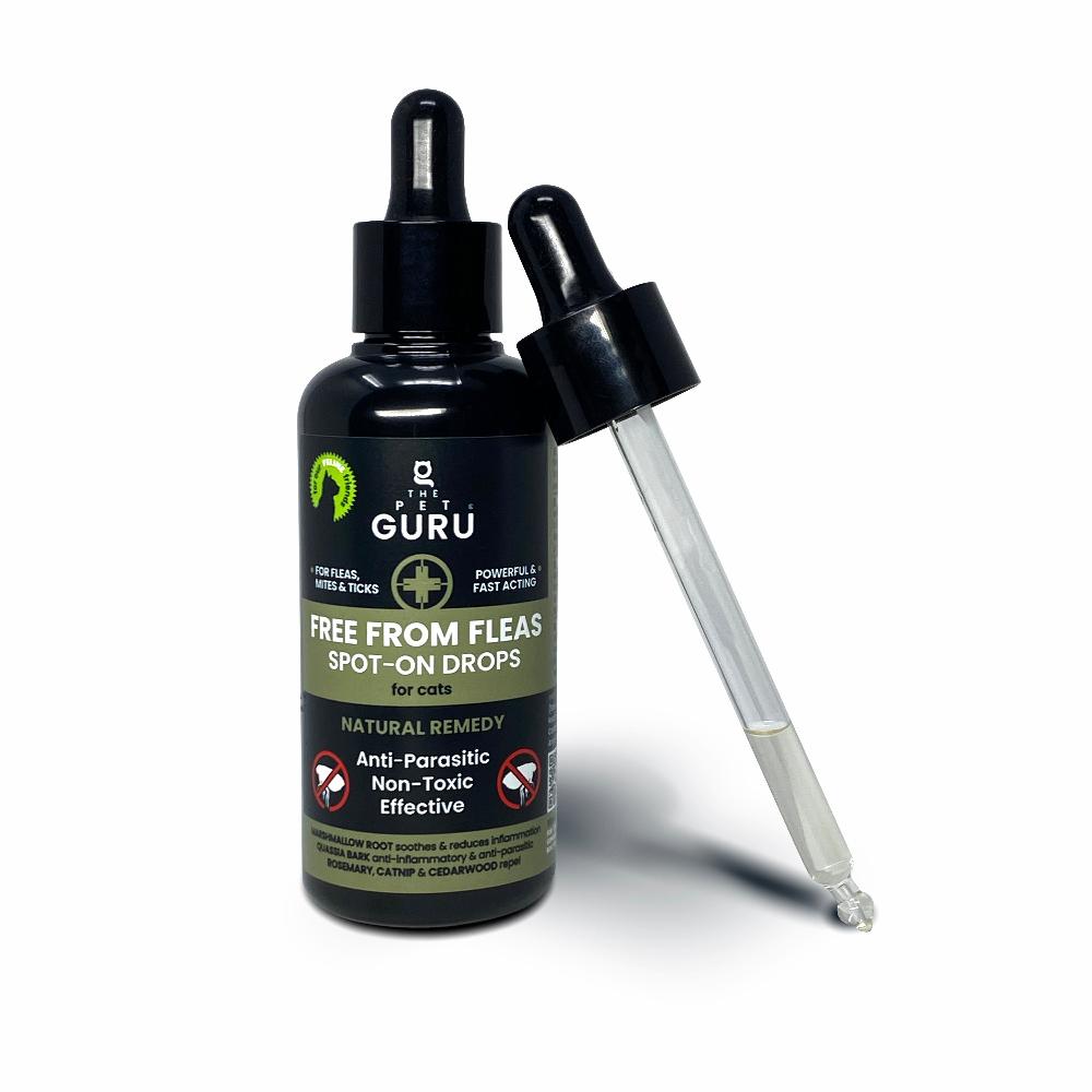 the pet guru natural flea spot on treatment for cats 