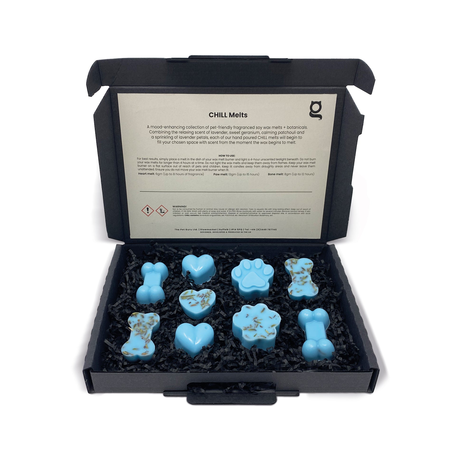 pet-friendly fragranced soy wax melts + botanicals