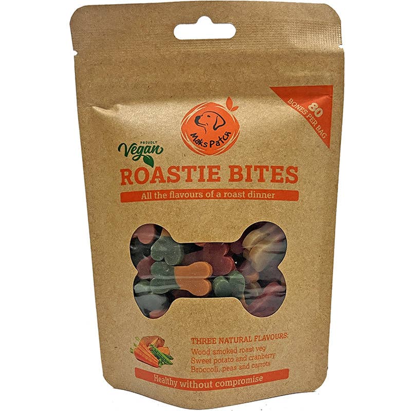 Maks Patch Roastie Bites - Vegan Dog Treats, 100g