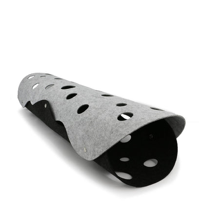 Collapsible Felt Cat Tunnel : Grey
